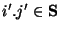 $i'.j' \in {\bf
    S}$
